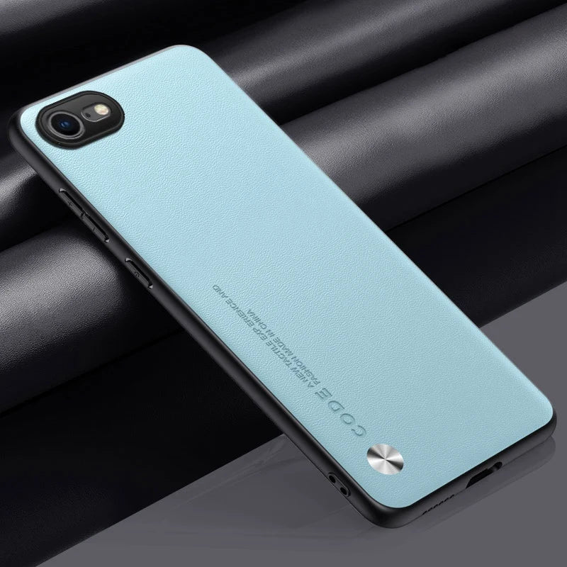 Case For iPhone SE 2020 2022 SE2 SE3 Coque Luxury PU Leather Phone Case For iPhone 7 8 TPU Silicone Full Protection Back Cover