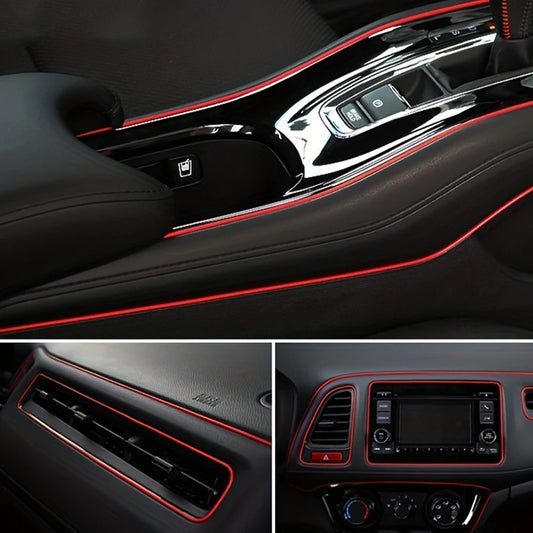 Car interior strip, car styling decoration flexible strip, dashboard cover decoration easy to install, upgrade your car interior