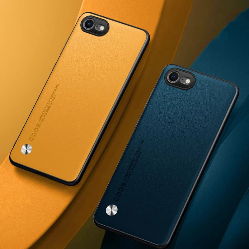 Case For iPhone SE 2020 2022 SE2 SE3 Coque Luxury PU Leather Phone Case For iPhone 7 8 TPU Silicone Full Protection Back Cover
