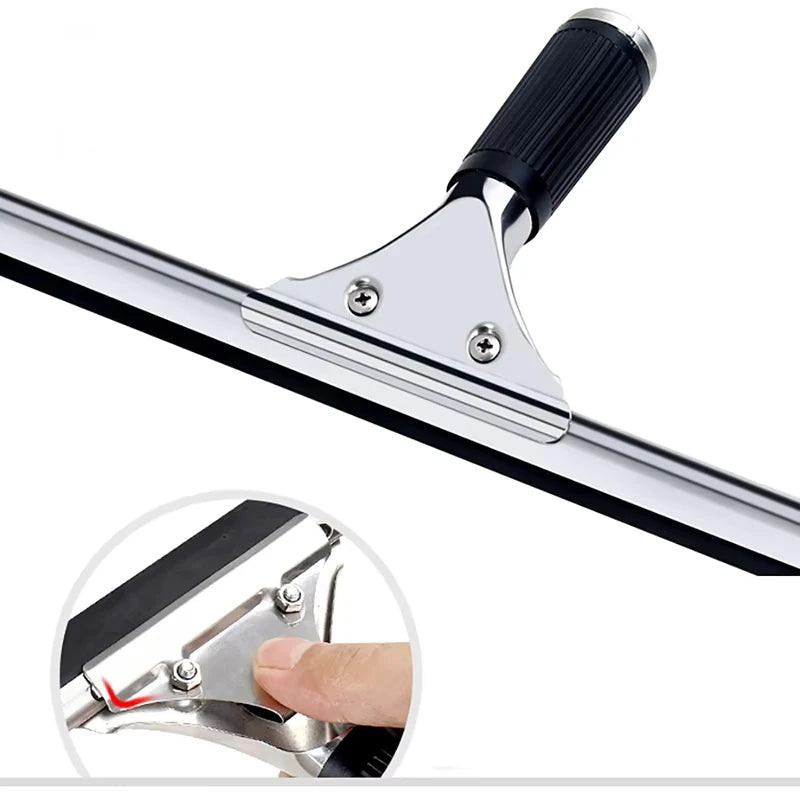 Glass Cleaning Squeegee Window Wiper 25 35 45cm Window Cleaning Tool Rubber Blade for Bathroom Shower Home Car Glass Cleaning