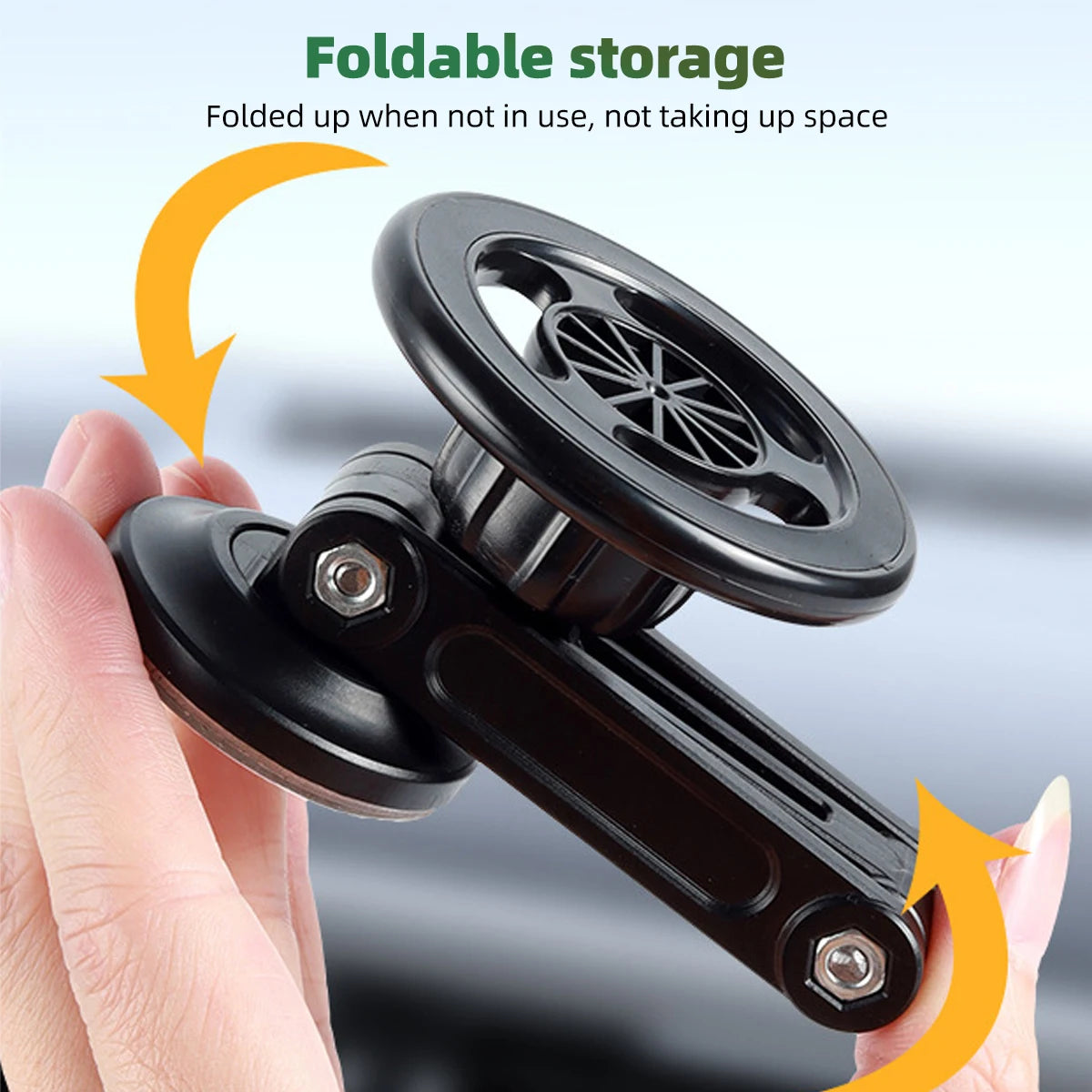 New For Magsafe 360 Rotate Metal Magnetic Car Phone Holder Foldable Phone Stand Air Vent Magnet Mount GPS Support For All phone