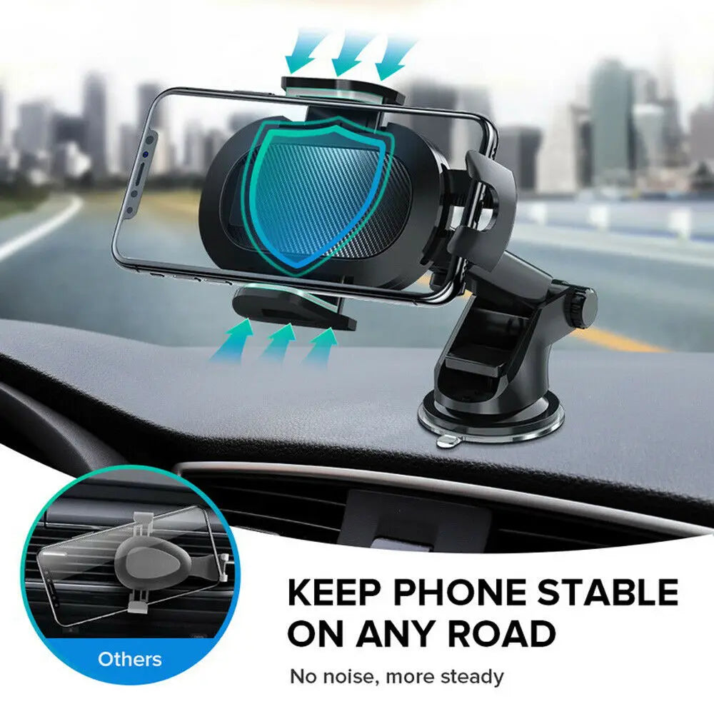 Sucker Car Phone Holder Car Phone Mount Stand GPS Telefon Mobile Cell Support For iPhone 13 12 11 Pro Max X 7 8 Xiaomi Huawei