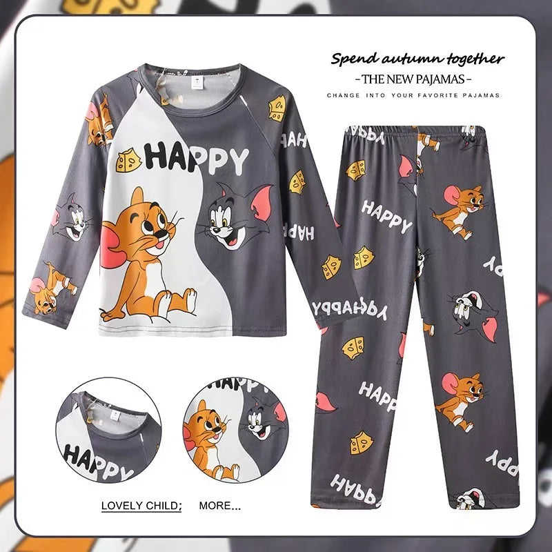New Ensembles De Pyjamas Stitch Pour Children, Vêtements De Nuit Pour Garçons, Pantalons À Manches Longues, Vêtements Pour Gift