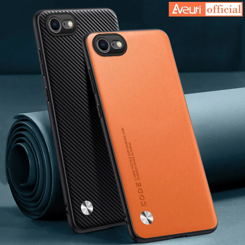 Case For iPhone SE 2020 2022 SE2 SE3 Coque Luxury PU Leather Phone Case For iPhone 7 8 TPU Silicone Full Protection Back Cover