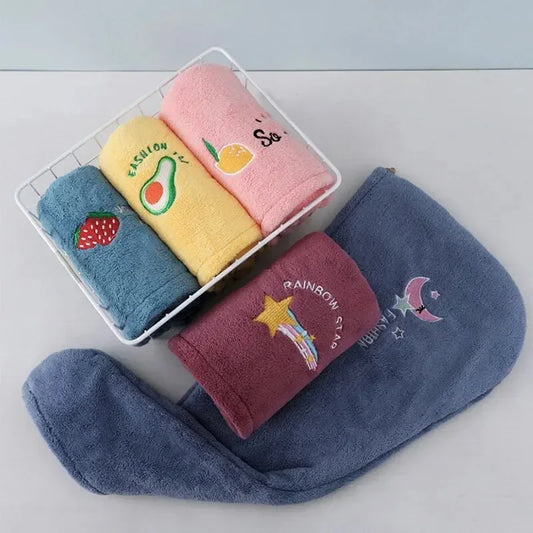 1pc Quickly Dry Hair Hat Super Absorbent Soft Bathroom Women Head Towels Girls